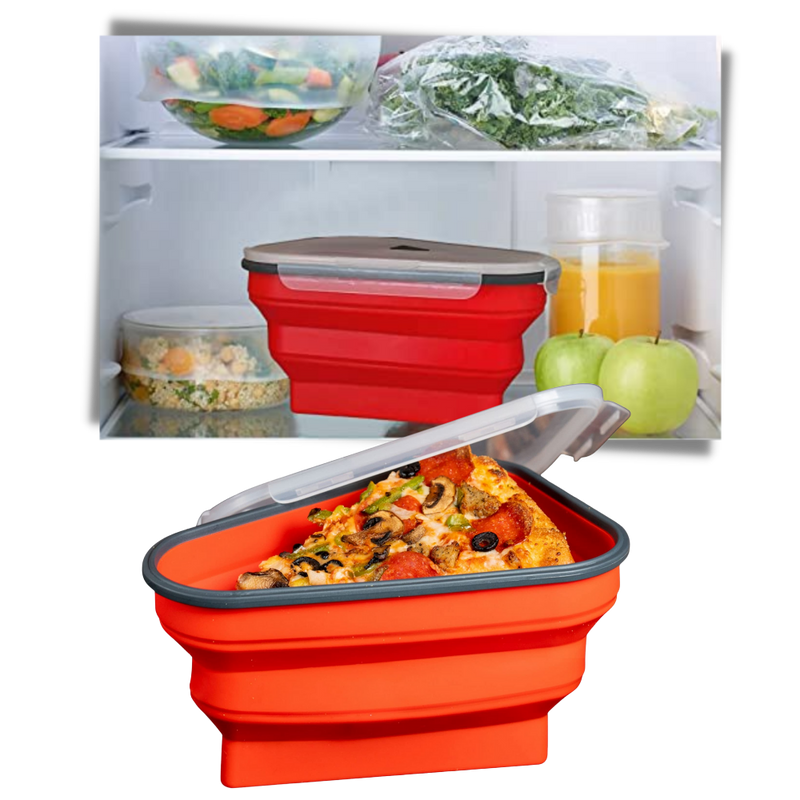 Boite extensible de conservation de pizza