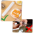 Distributeur et coupeur de film alimentaire en plastique