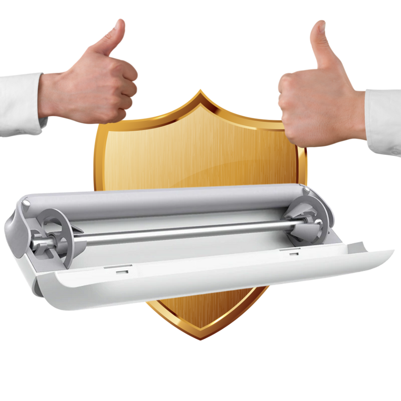 Distributeur et coupeur de film alimentaire en plastique