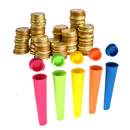 Pack de 5 moules en silicone pour sucettes glacées