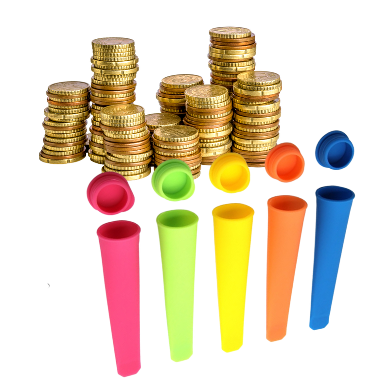 Pack de 5 moules en silicone pour sucettes glacées