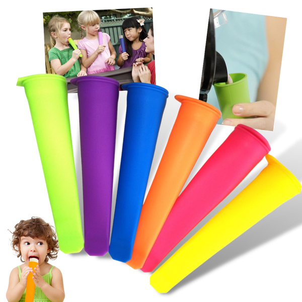 Pack de 5 moules en silicone pour sucettes glacées