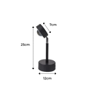 Lampe de bureau avec projecteur de lumière colorée LED