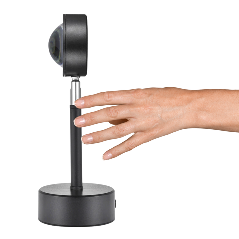 Lampe de bureau avec projecteur de lumière colorée LED