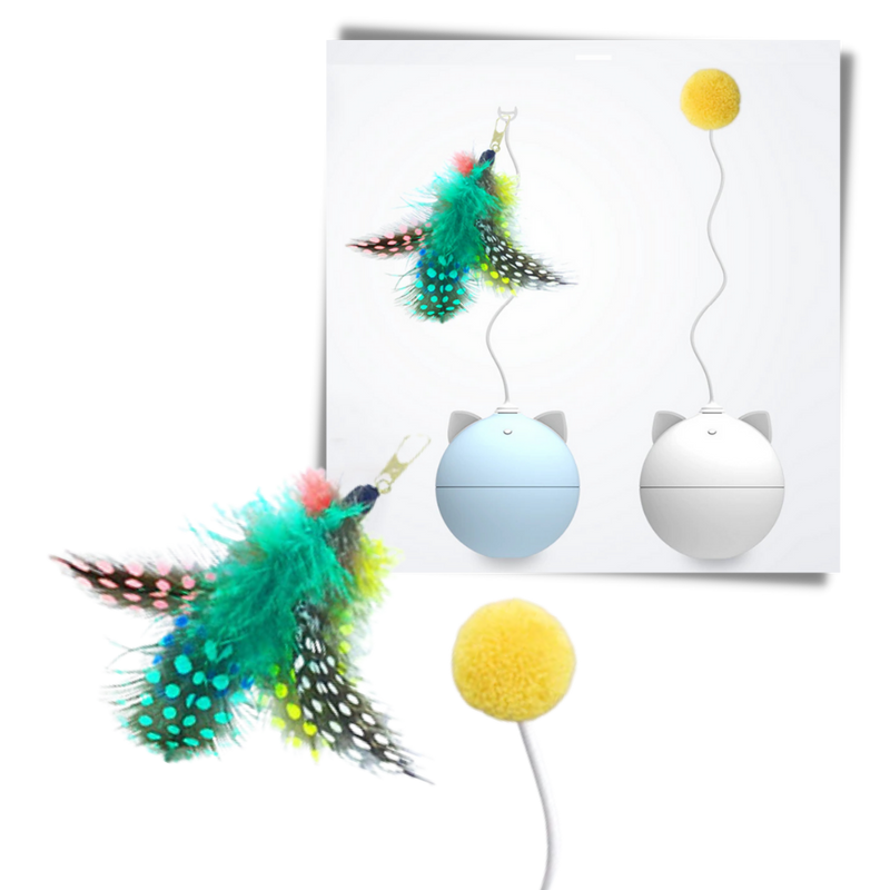 Balle -Jouet pour chat avec fonction d'auto-roulement