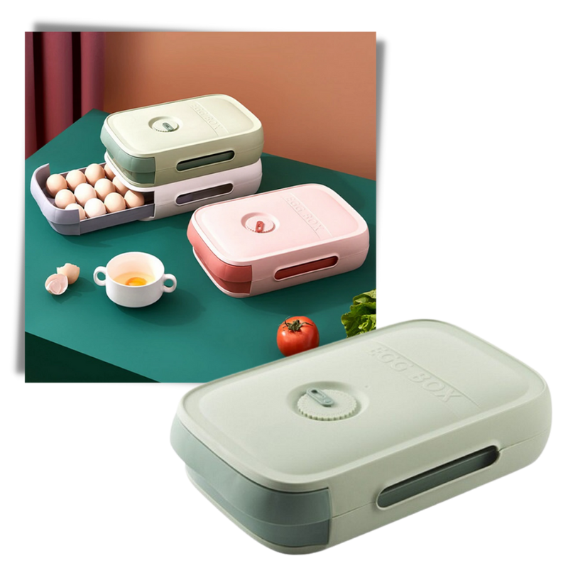 Boîte de rangement d'œufs à tiroir