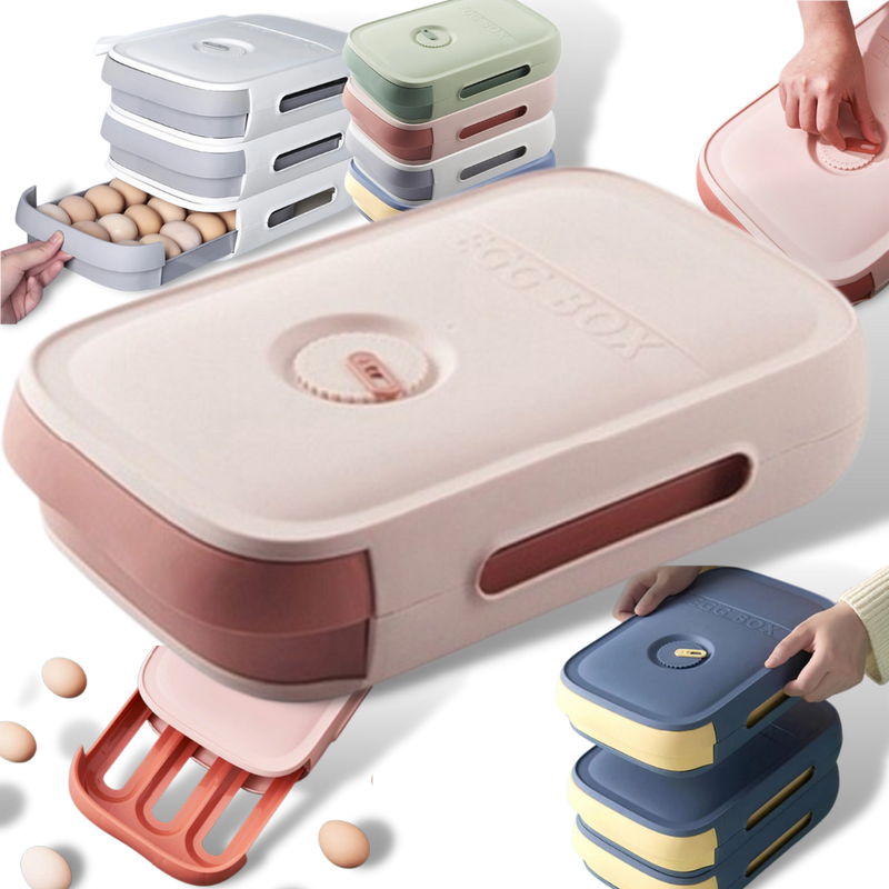 Boîte de rangement d'œufs à tiroir