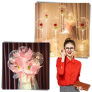 Magnifique ballon LED à rose en DIY