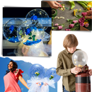 Magnifique ballon LED à rose en DIY