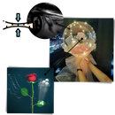 Magnifique ballon LED à rose en DIY