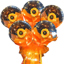 Magnifique ballon LED à rose en DIY