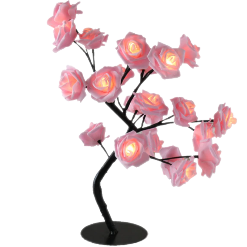 Lampe ravissante en forme de rosier