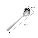 Lot de 2 cuillères en acier inoxydable