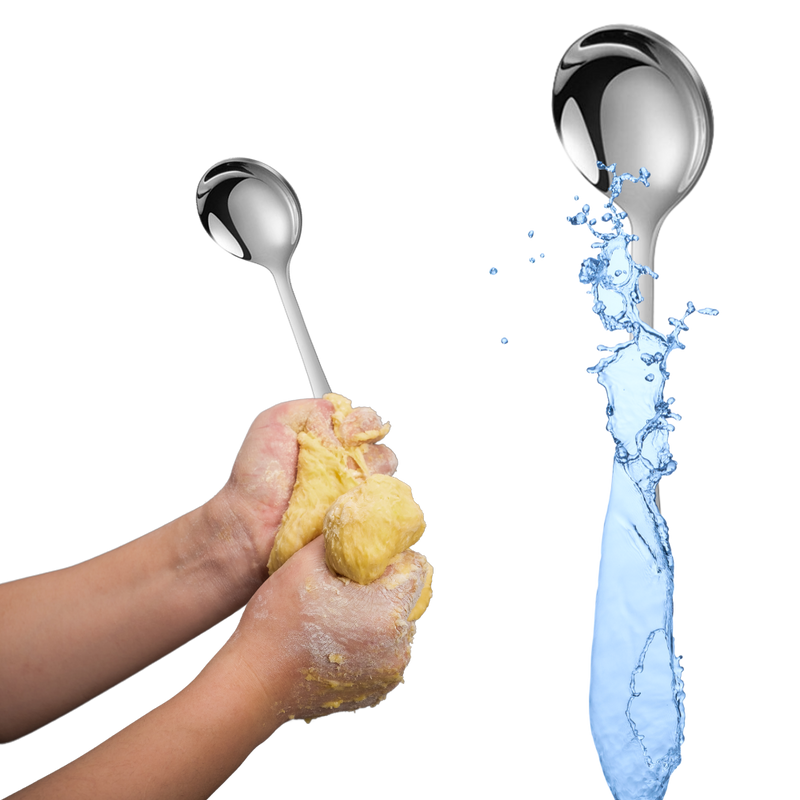 Lot de 2 cuillères en acier inoxydable