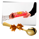 Lot de 2 cuillères en acier inoxydable