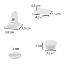 Lot de 4 serrures magnétiques d'armoires pour la sécurité des enfants
