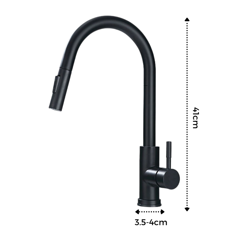 Robinet de cuisine flexible avec capteur