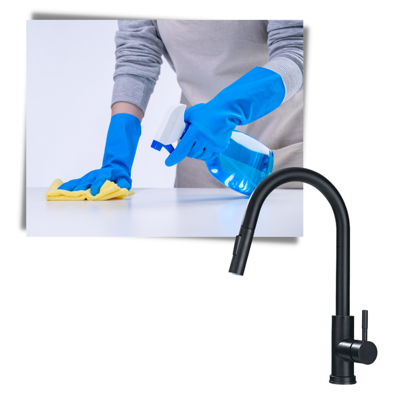 Robinet de cuisine flexible avec capteur