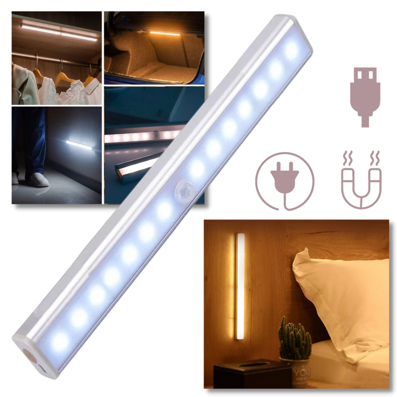 Lumière LED magnétique à détecteur de mouvement