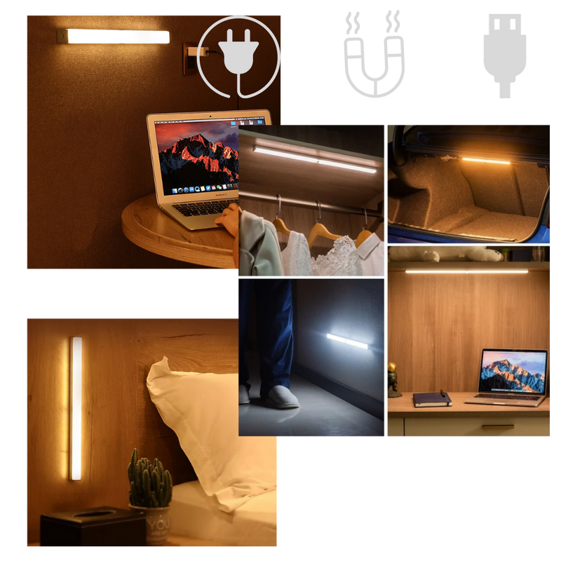Lumière LED magnétique à détecteur de mouvement