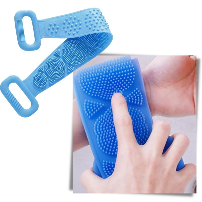 Exfoliant en silicone extensible pour le corps