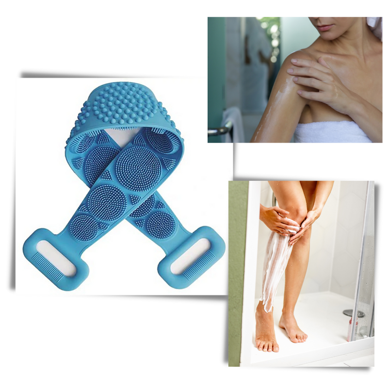 Exfoliant en silicone extensible pour le corps