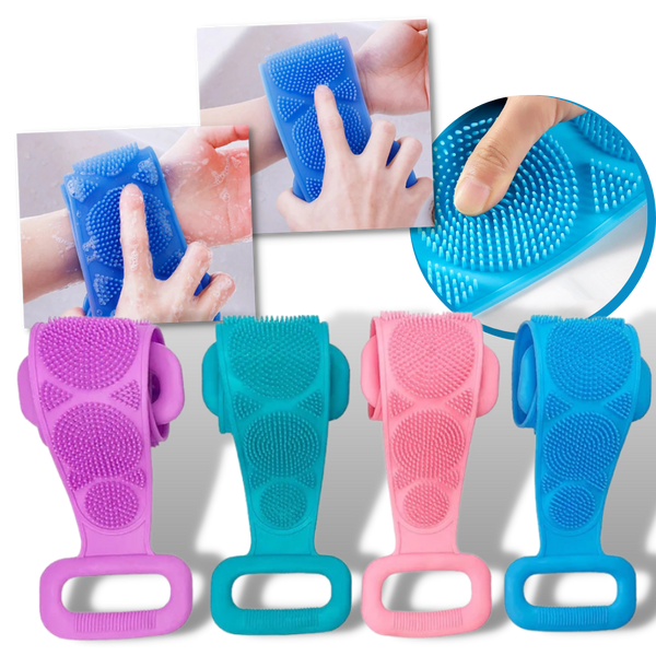 Exfoliant en silicone extensible pour le corps