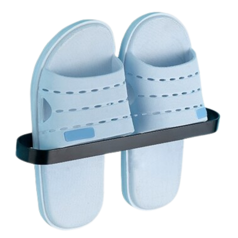 Support mural en aluminium pour pantoufles