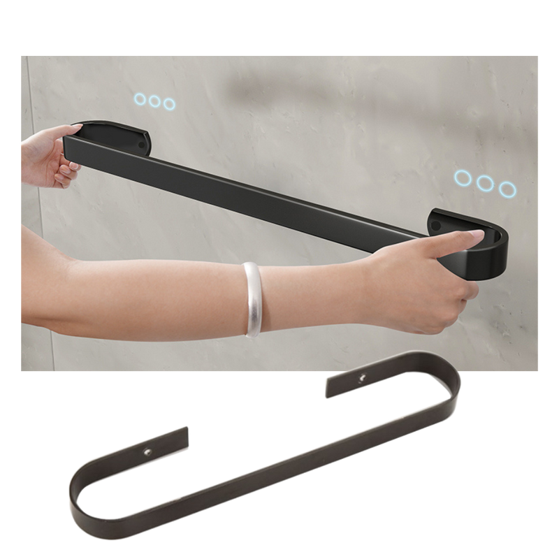 Support mural en aluminium pour pantoufles