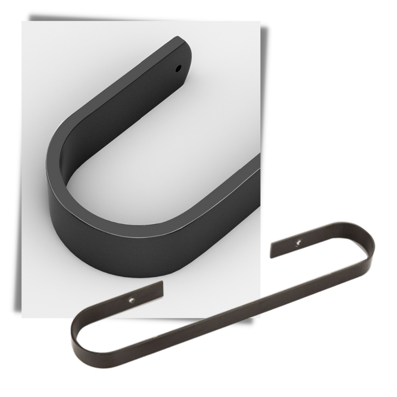 Support mural en aluminium pour pantoufles