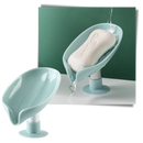 Porte-savon en forme de feuille avec égouttoir