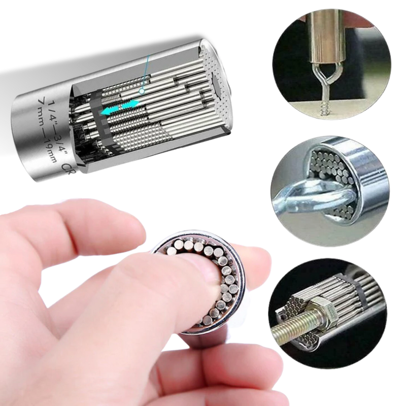 Clé à douilles universelle