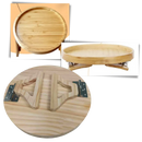 Table d'accoudoir en bois pliable