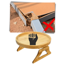 Table d'accoudoir en bois pliable