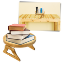 Table d'accoudoir en bois pliable