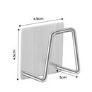 Lot de 2 porte-éponge en acier inoxydable