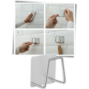 Lot de 2 porte-éponge en acier inoxydable