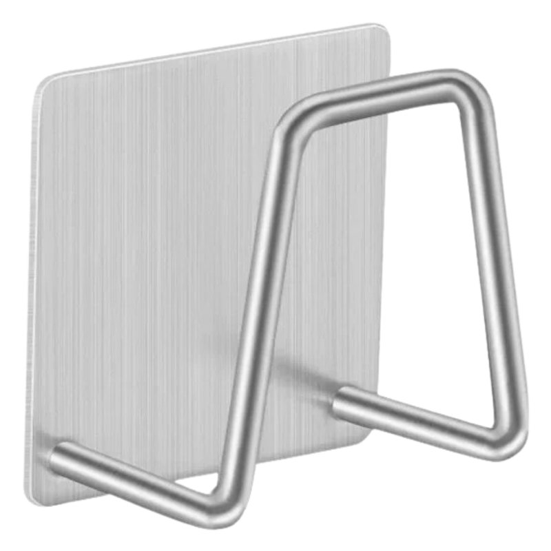 Lot de 2 porte-éponge en acier inoxydable