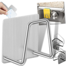 Lot de 2 porte-éponge en acier inoxydable