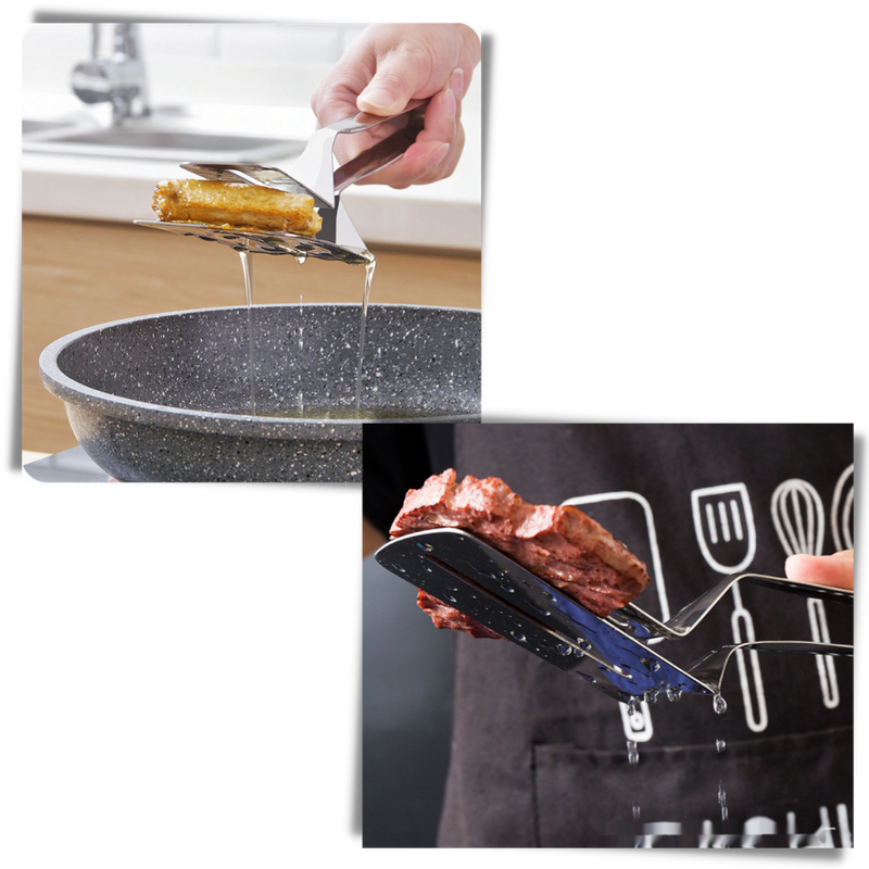 Spatule et pinces en acier inoxydable