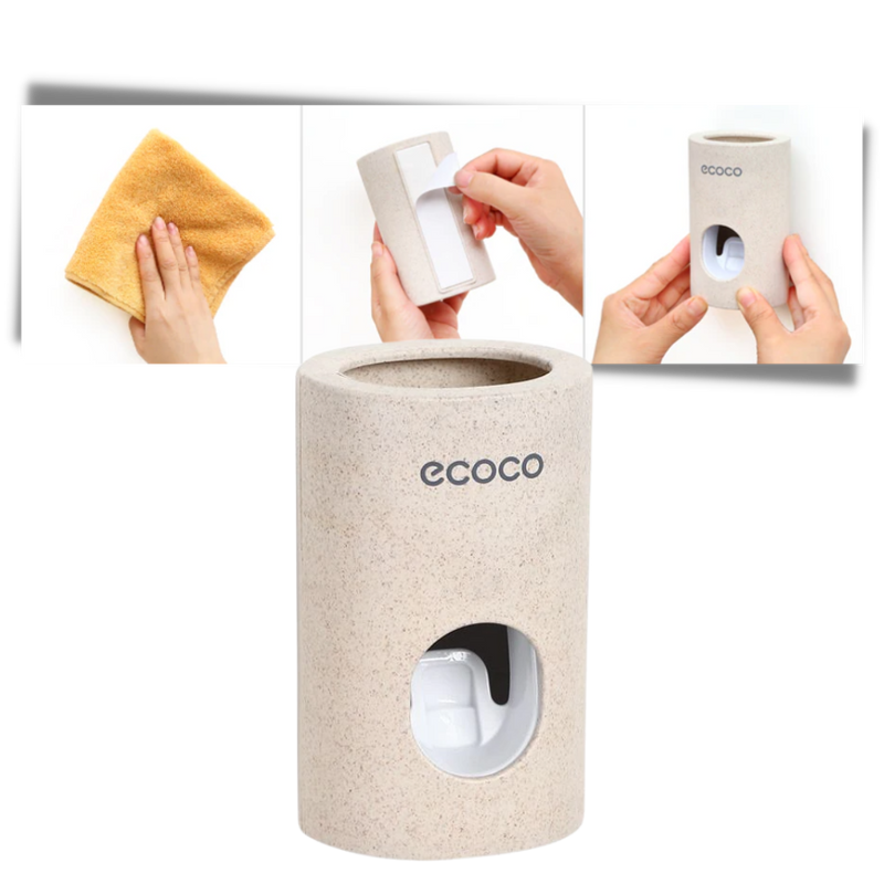 Distributeur de dentifrice mural en pierre