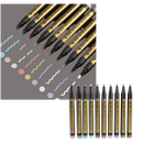 Lot de 10 marqueurs de couleurs métalliques