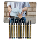 Lot de 10 marqueurs de couleurs métalliques