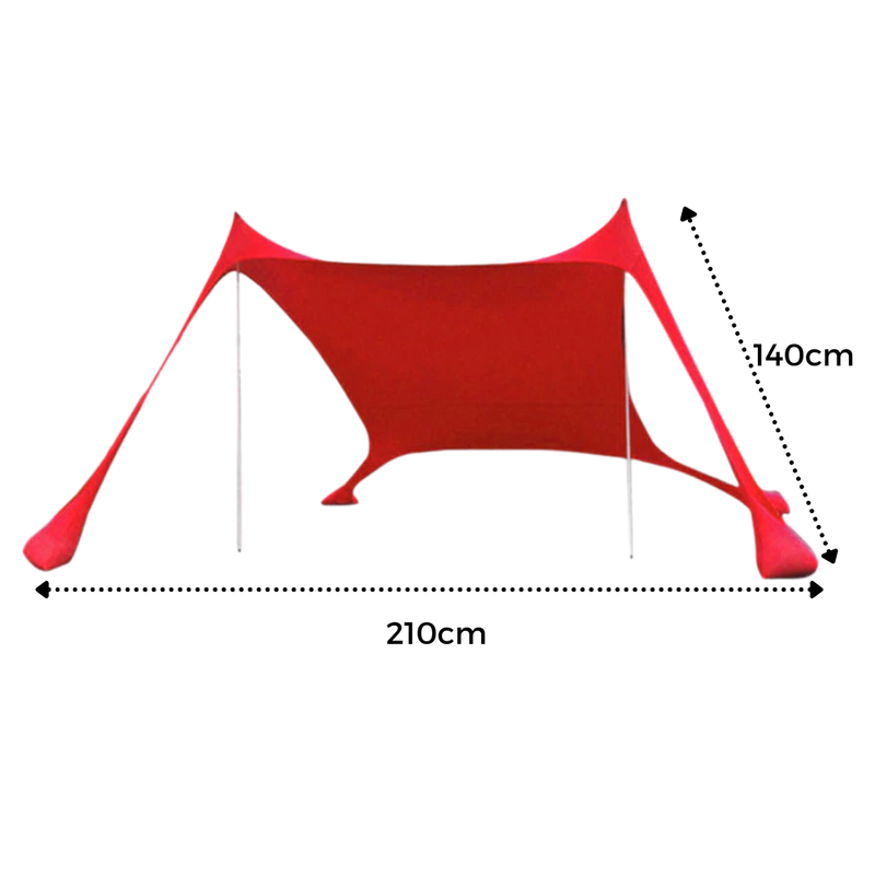 Tente d'ombrage légère pour la plage