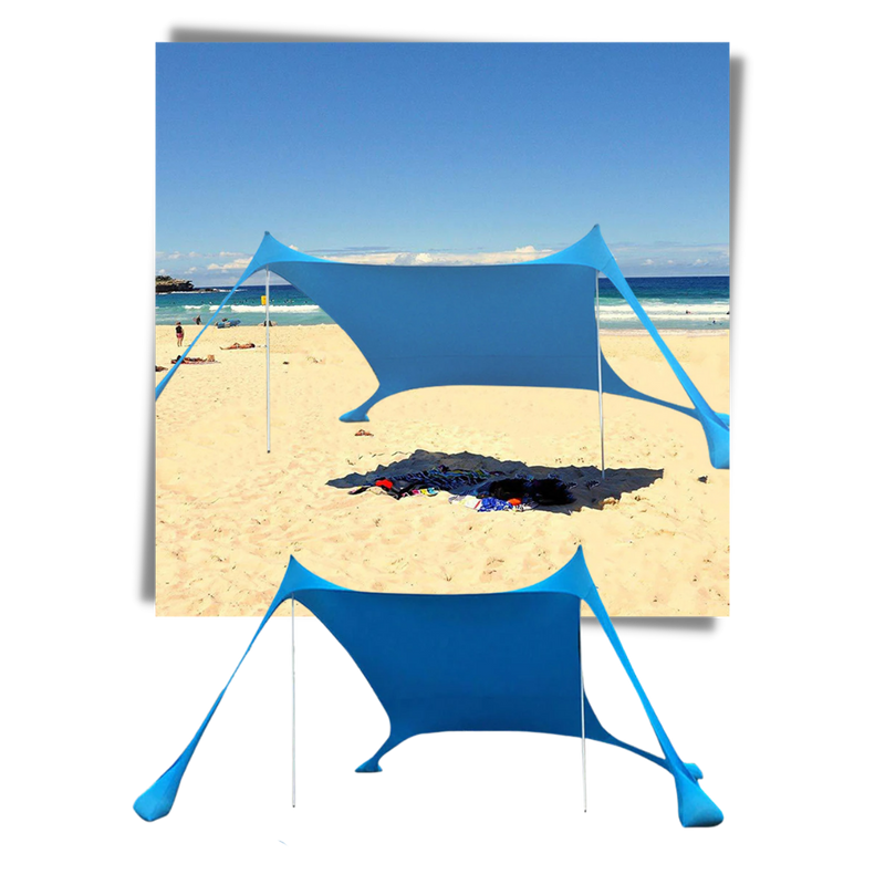 Tente d'ombrage légère pour la plage