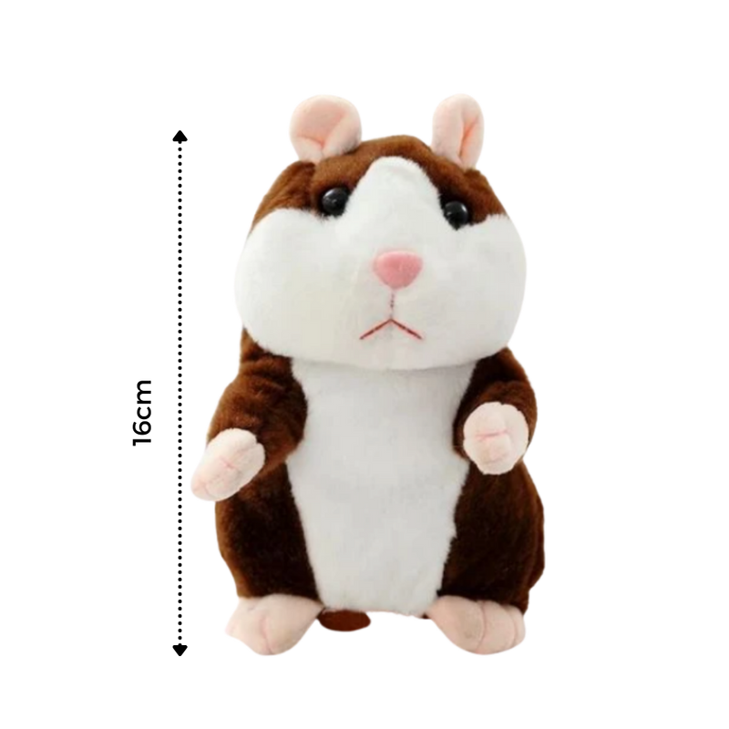 Hamster parlant en peluche