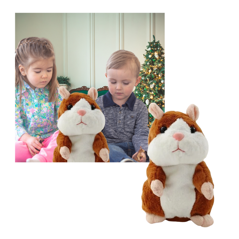Hamster parlant en peluche
