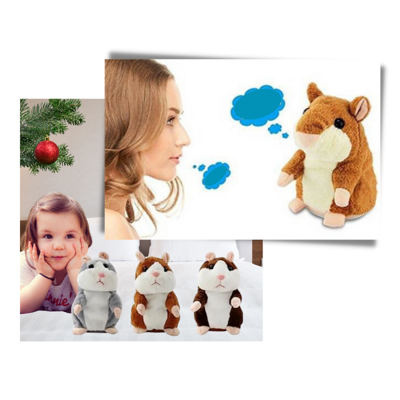 Hamster parlant en peluche