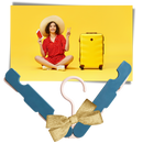 Lot de 2 cintres portables