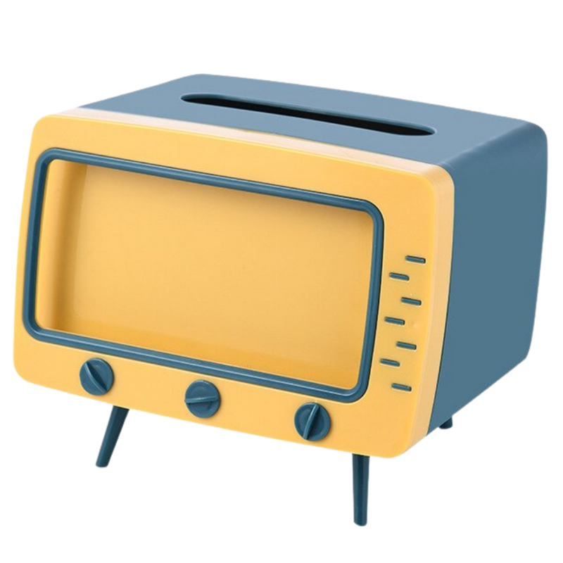 Distributeur de mouchoirs avec support pour téléphone